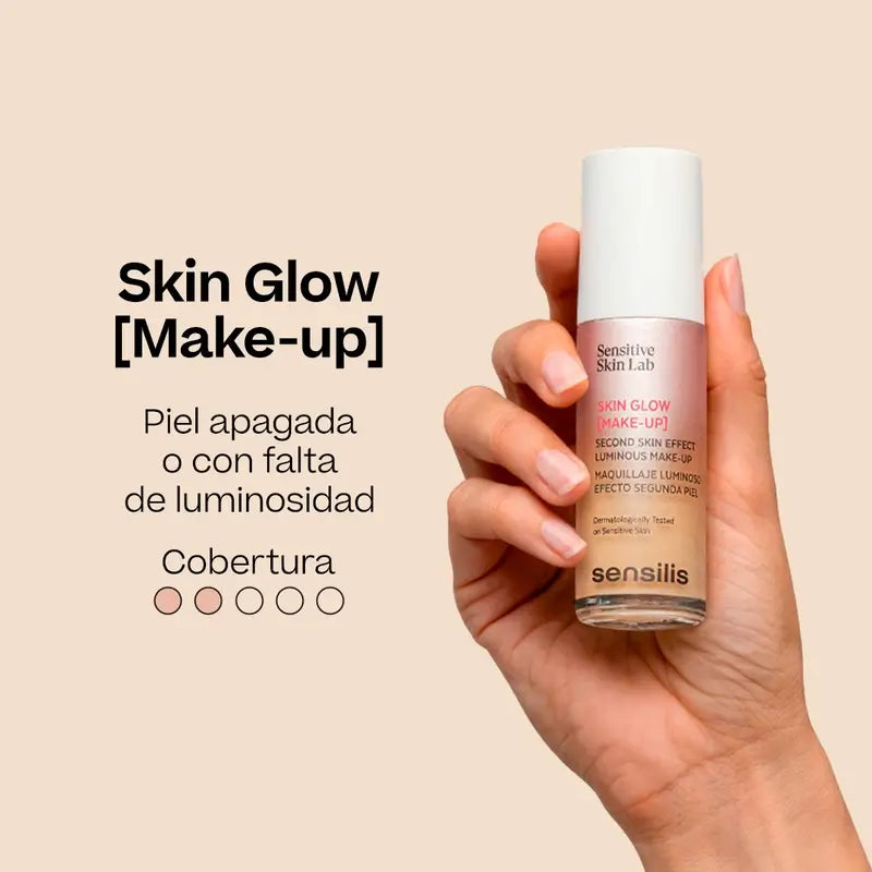 Sensilis Skin Glow Makeup Leuchtendes Makeup - Beige Rosé 04, 30 ml