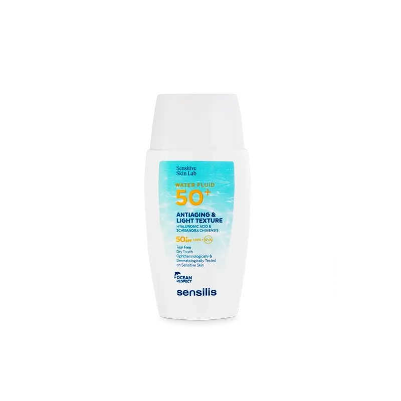 Sensilis Water Fluid SPF 50+ Anti-Ageing Ultra Fluid mit Hyaluronsäure und Schisandra Chinensis, 40 ml
