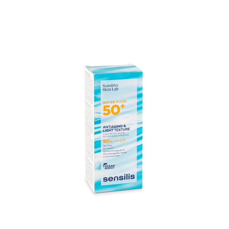 Sensilis Water Fluid SPF 50+ Anti-Ageing Ultra Fluid mit Hyaluronsäure und Schisandra Chinensis, 40 ml