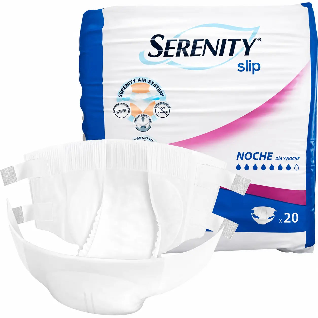 Serenity Slip Large Night, 80 Stück.