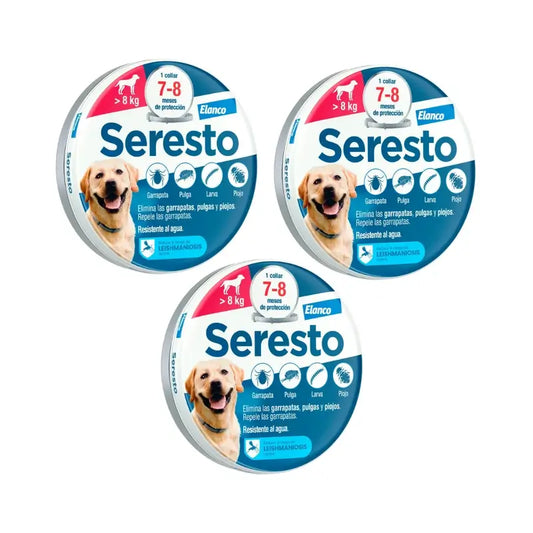 Seresto Hundehalsband +8Kg Large Pack 3 Stück