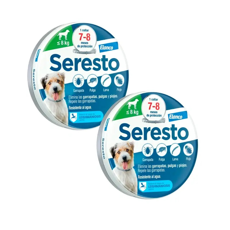 Seresto Hundehalsband -8Kg Small Pack 2 Stück