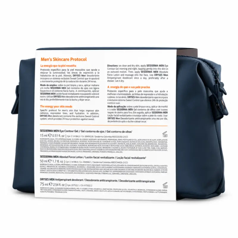 Sesderma Men's Skincare Protocol Pack: Ses Men Absolute Force Lotion + Augenpflege