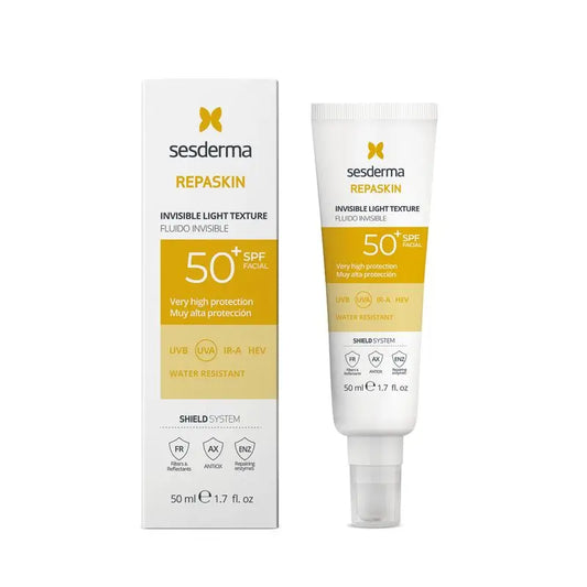 Sesderma Repaskin Fotoprotector Spf 50 Unsichtbares Gesichtsfluid, 50 ml
