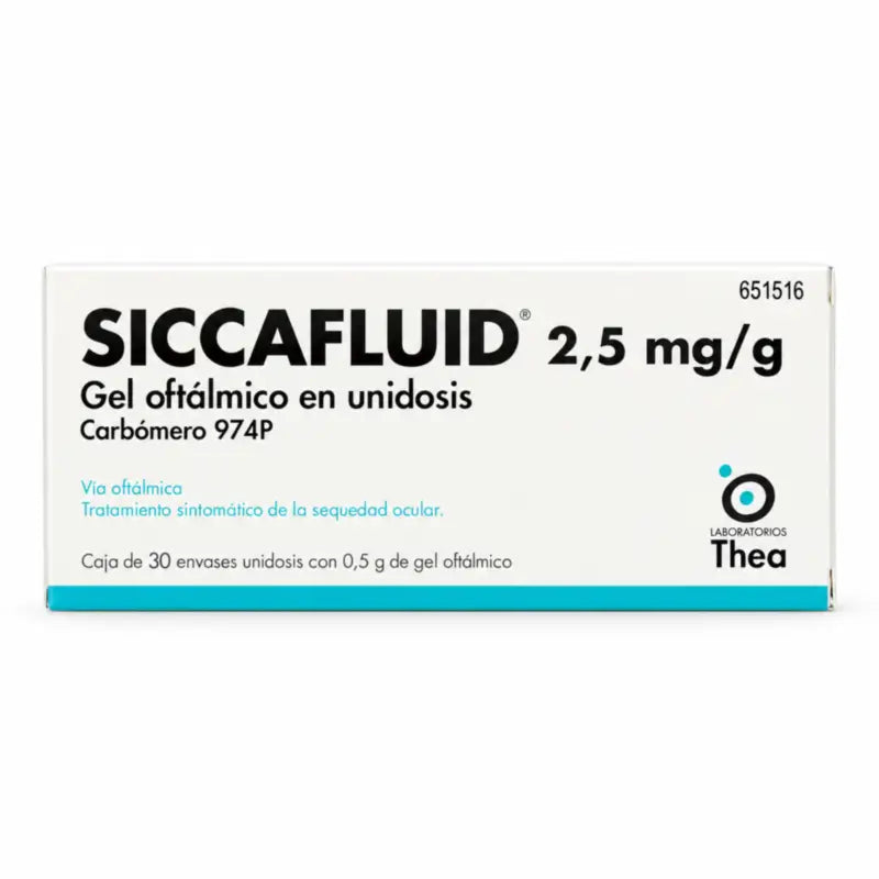 Siccafluid 2,5 mg/g Ophthalmisches Gel 30 Einzeldosis
