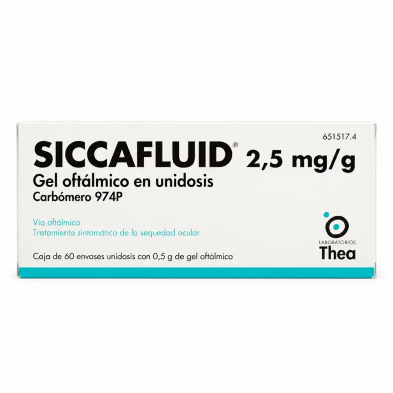 Siccafluid 2,5 mg/g Ophthalmisches Gel 60 Einzeldosis