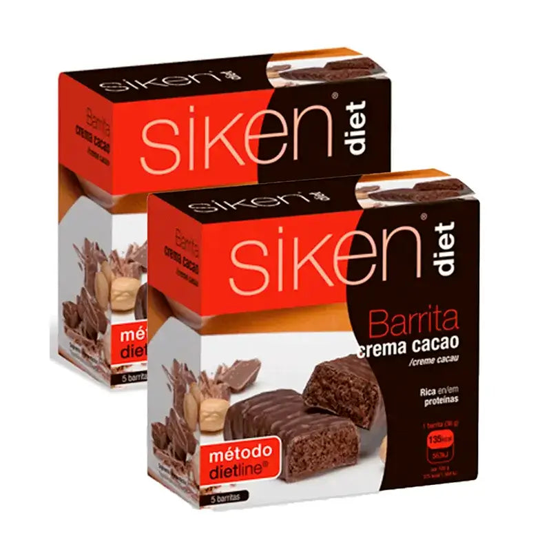 Siken Diät Kakao-Creme-Riegel, Packung 2 x 5 Stück