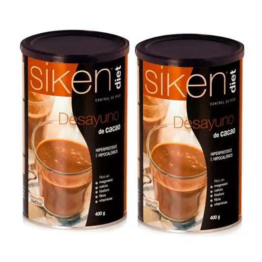 Siken Diet Frühstückskakao, Packung 2 x 400 Gramm