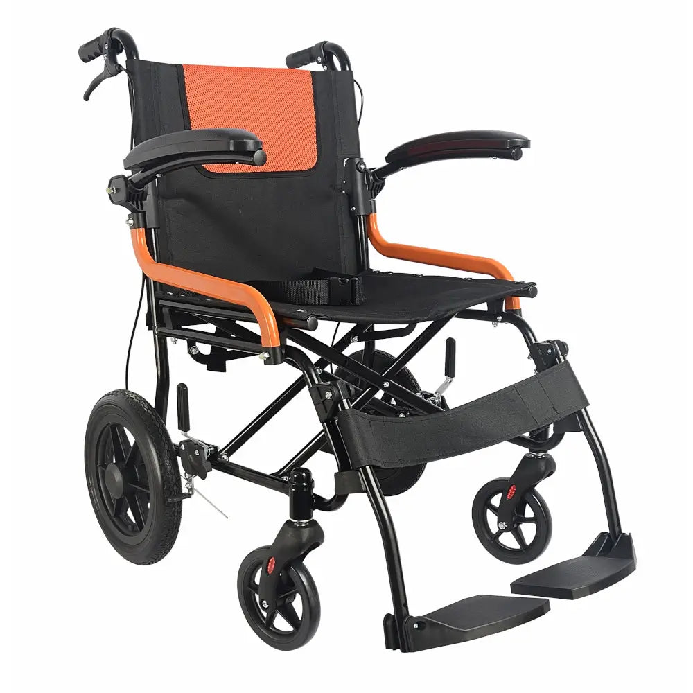 Transportrollstuhl, klappbare Armlehnen, 46 cm