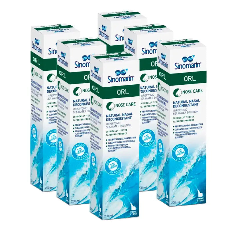 Sinomarin Orl Nasenschleimhautabschwellendes Mittel, Packung 6 x 200 ml
