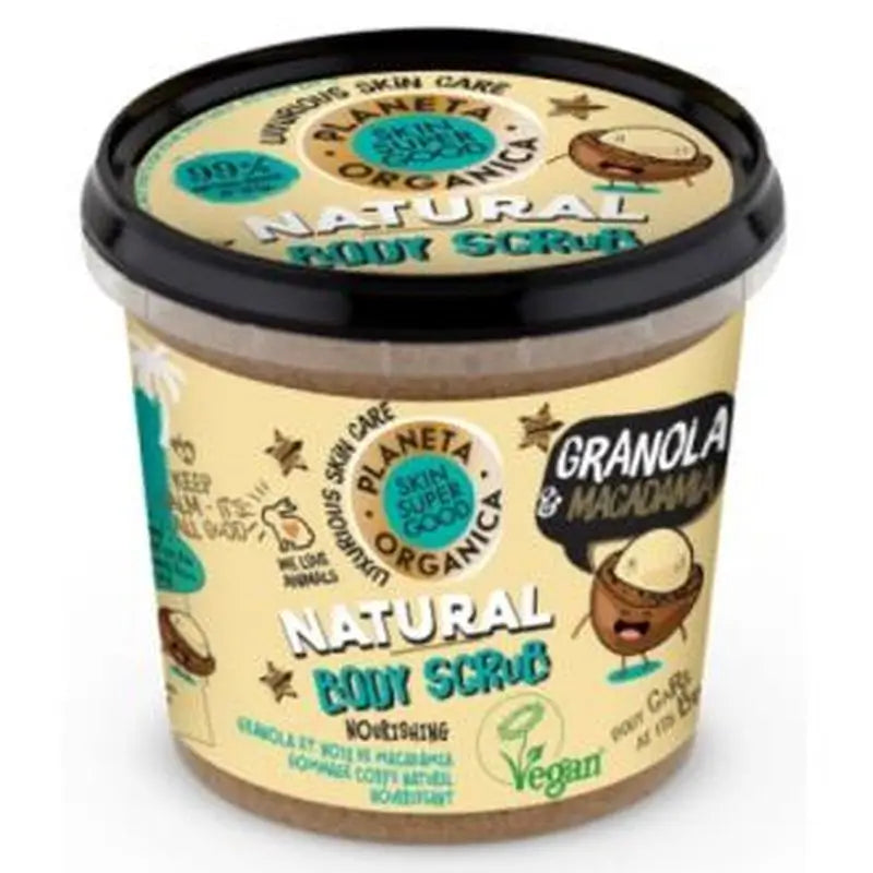 Skin Super Good Granola-Macadamia Nut Body Scrub 360Ml.