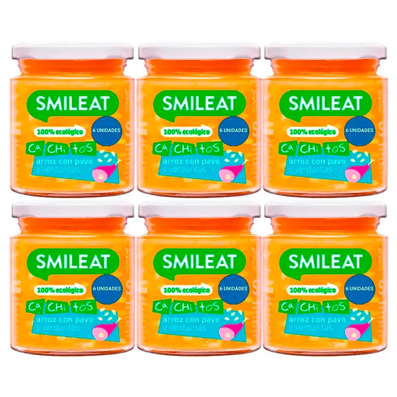 Smileat Reis & Putenbrei mit Gemüse, 6x230 Gr
