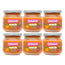 Smileat Bio Himbeere & Pfirsich Fruchtglas, Packung 6 x 130 Gr