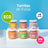 Smileat Bio Himbeere & Pfirsich Fruchtglas, Packung 6 x 130 Gr