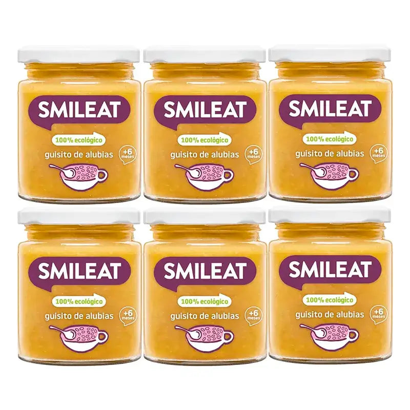 Smileat Kleines Glas Bohneneintopf, 6 x 230 Gr.