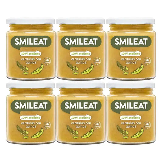 Smileat Bio-Snack mit Gemüse und Quinoa, 6x230g