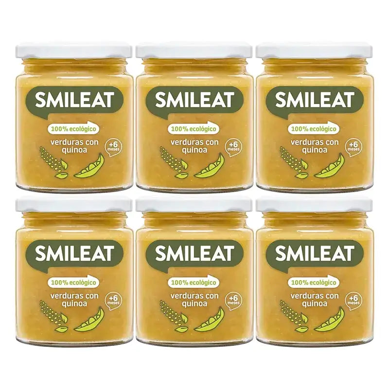 Smileat Bio-Snack mit Gemüse und Quinoa, 6x230g