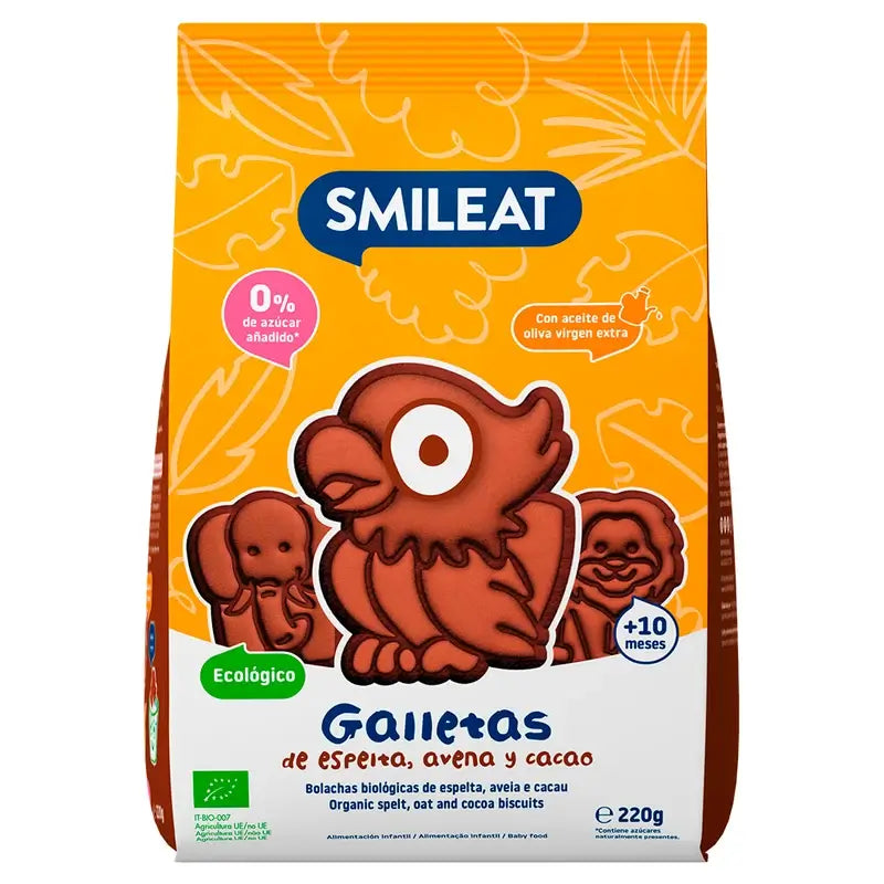 Smileat Kakao Eco Keks, 220 gr