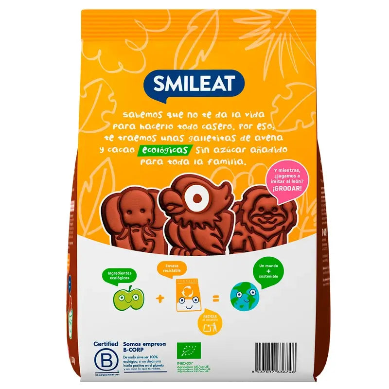 Smileat Kakao Eco Keks, 220 gr