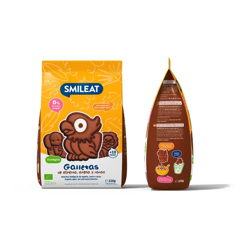 Smileat Kakao Eco Keks, 220 gr