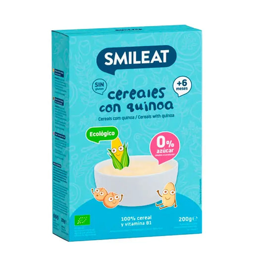 Smileat Bio-Quinoa Glutenfreier Getreidebrei mit Bio-Quinoa, 200g