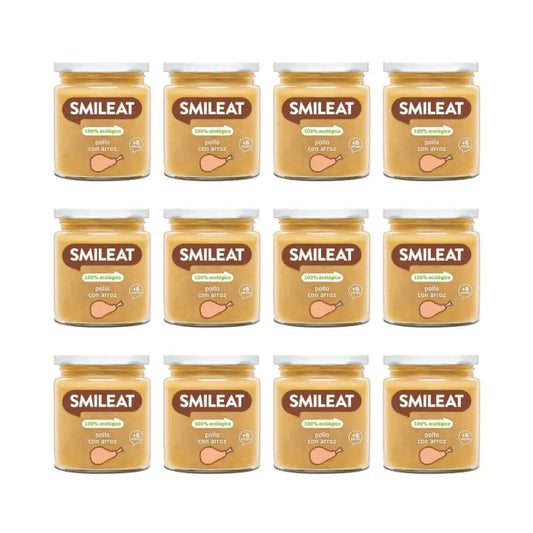 Smileat Gläschen „Hähnchen mit Reis“ 230 g, 12er-Pack