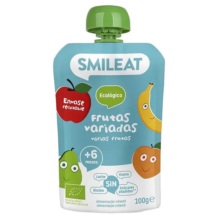 Smileat Pouch Assorted Fruits, 100 Gramm