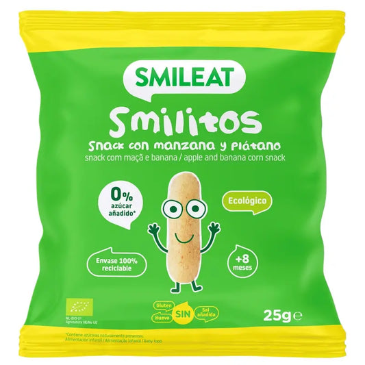 Smileat Smilito Snacks Apfel & Banane Eco Smileat , 25 Gramm