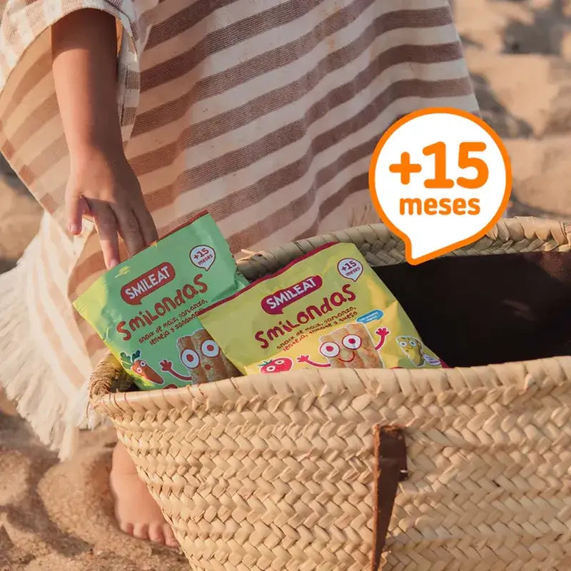 Smileat Smilondas Mais-Gemüse-Karotten-Snack, 25 Gramm