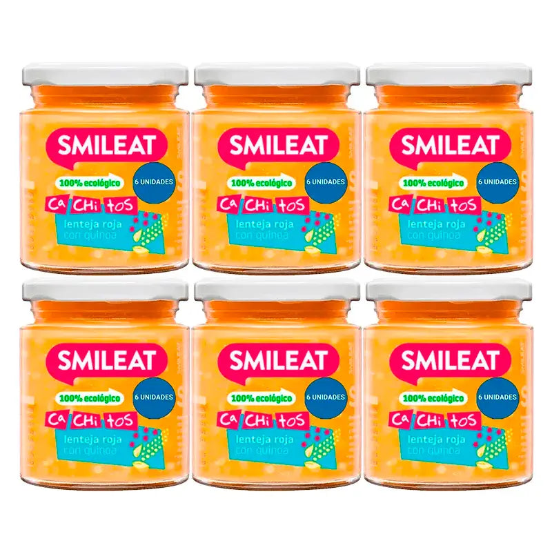 Smileat Bio Linsen- und Quinoabrocken Bio, 6x230g