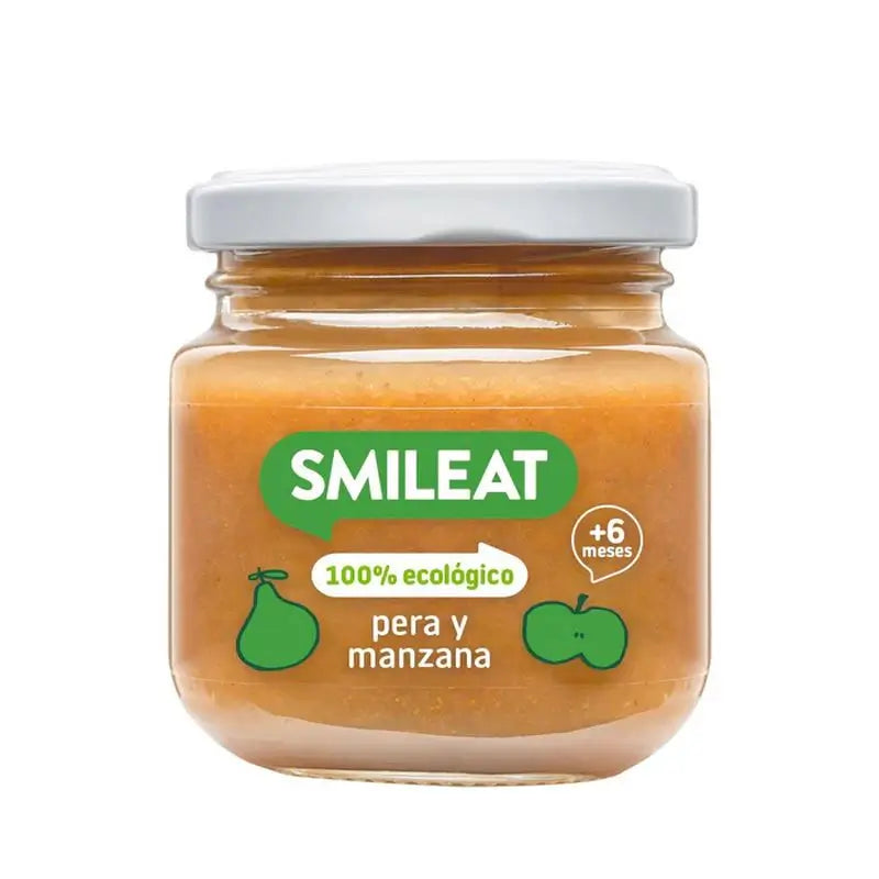 Smileat Spanische Birne und Apfel im Glas, 130 g