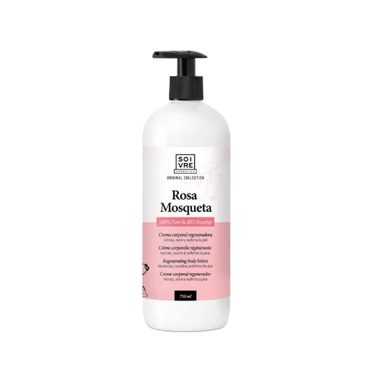 Soivre Bio-Körpercreme mit Wildrosenöl, 750 ml