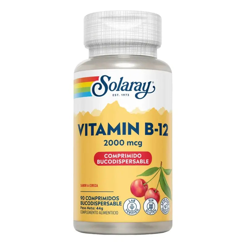 Solaray Vit. B12 2000 Mcg. 90 Stk. sublingual
