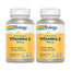 Solaray Vitamin C 1000 Mg, Packung 2 x 100 Comp.