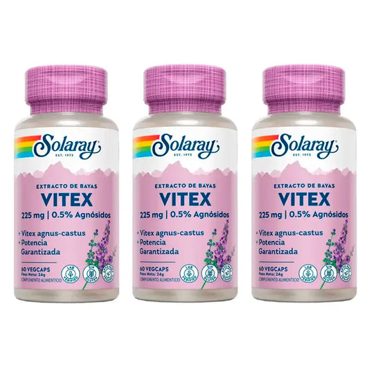 Solaray Vitex (Chasteberry) Packung 3 x 60 Kapseln