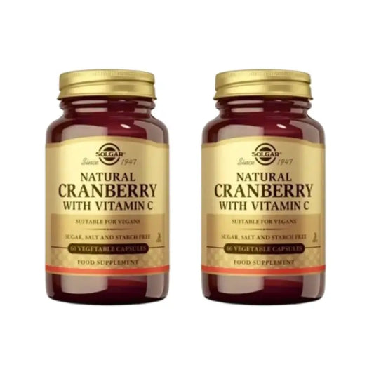 Solgar Cranberry mit Vitamin C, 2X60 Veggie-Kapseln