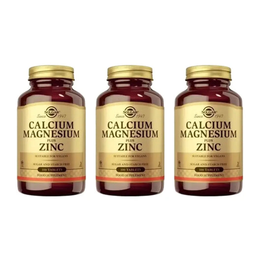 Solgar Calcium/Magnesium + Zink Pack 3 x 100 vegetarische Tabletten