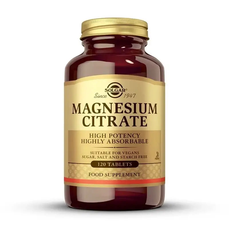 Solgar Magnesium Citrate, 120 Tablets