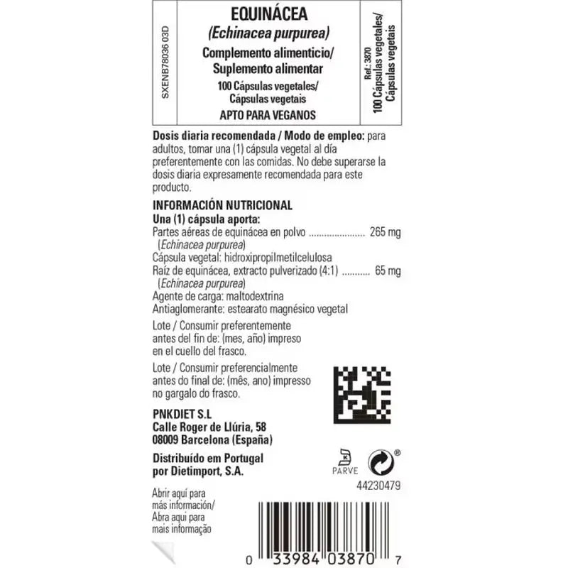 Solgar Echinacea, 100 Kapseln