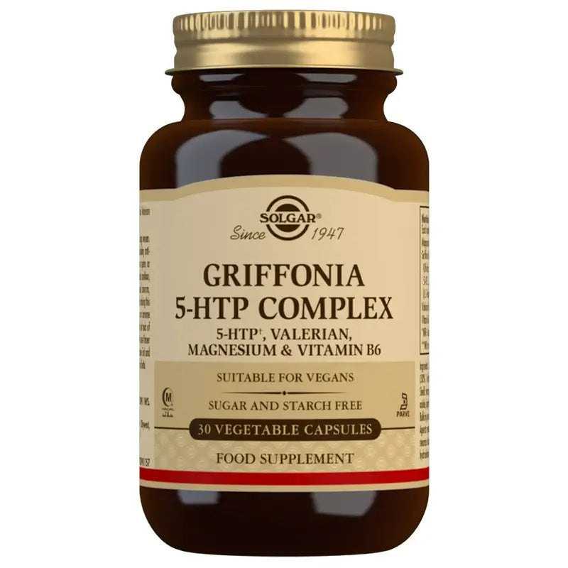 Solgar Griffonia 5 HTP-Komplex, 30 Kapseln