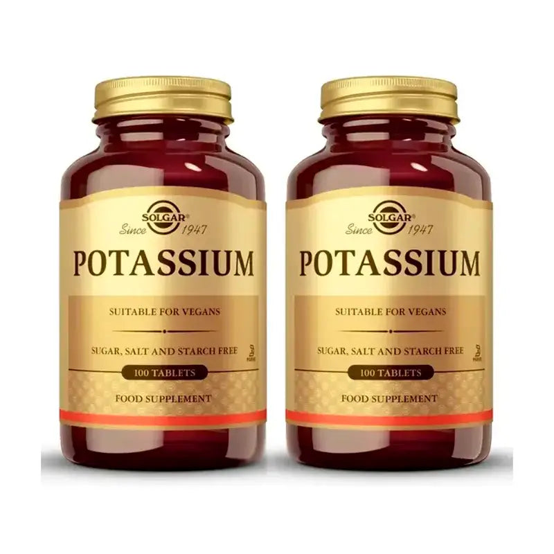 Solgar Kalium, Packung 2 x 100 Tabletten
