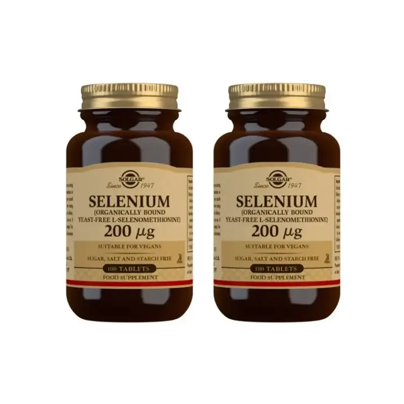 Solgar Selen Hefe frei, 2X100 Tabletten