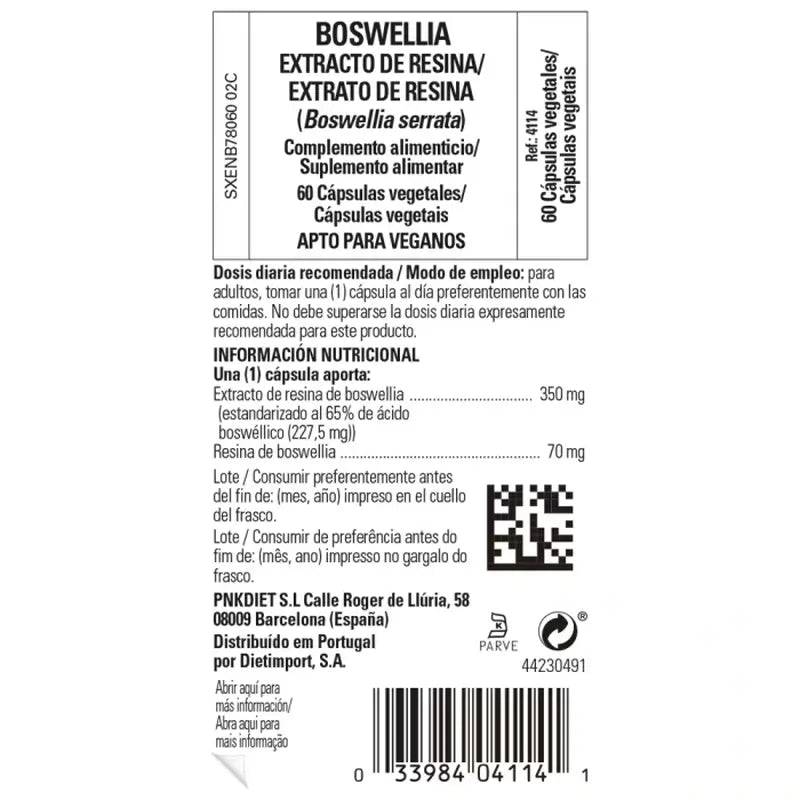 Solgar Boswellia-Harz-Extrakt, 60 Kapseln
