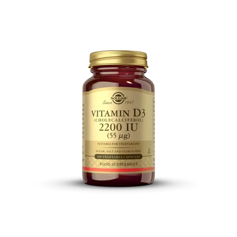 Solgar Vitamin D3 2200 IU, 100 Kapseln