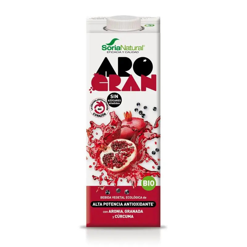 Soria Natural Arogran Reis Getränk mit Aronia Granatapfel 1Lt 6Ud