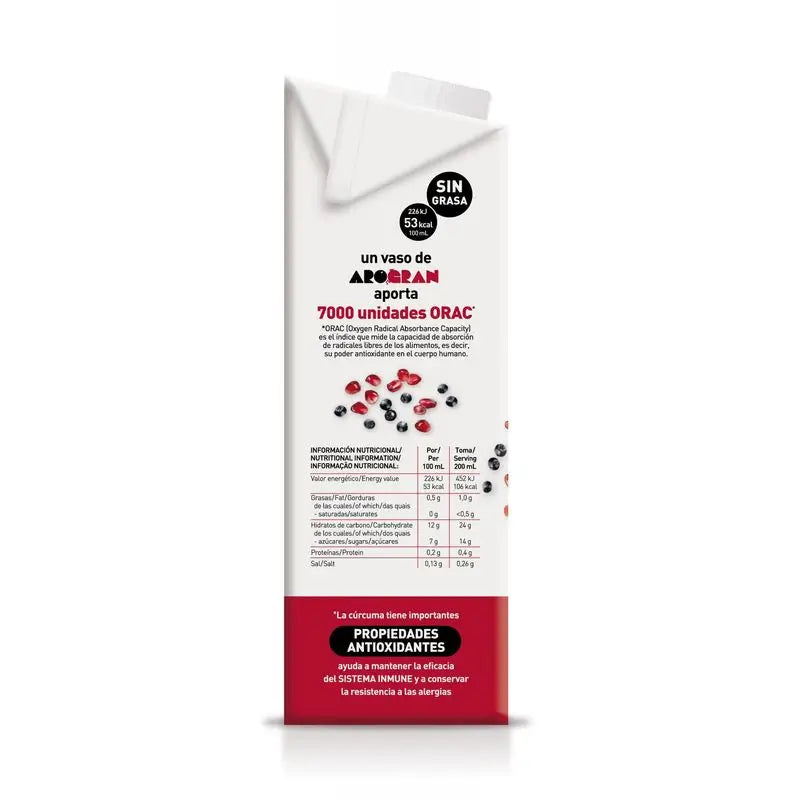 Soria Natural Arogran Reis Getränk mit Aronia Granatapfel 1Lt 6Ud