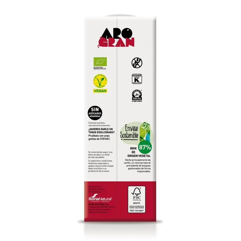Soria Natural Arogran Reis Getränk mit Aronia Granatapfel 1Lt 6Ud