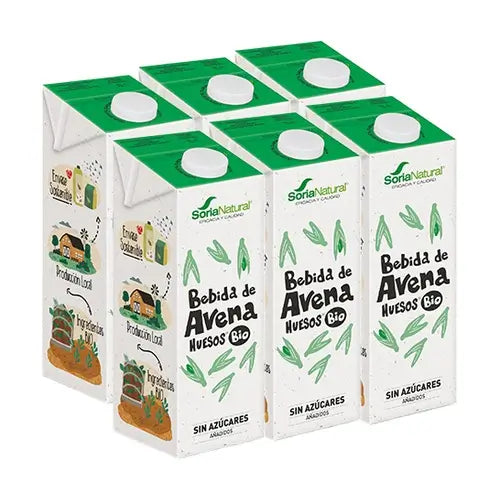 Soria Natural Pflanzliches Hafergetränk für starke Knochen, 6 x 1 l