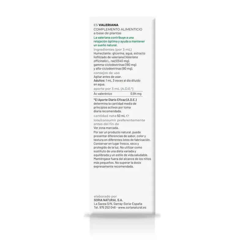 Soria Natural Baldrian Natürlicher Extrakt, 50 ml