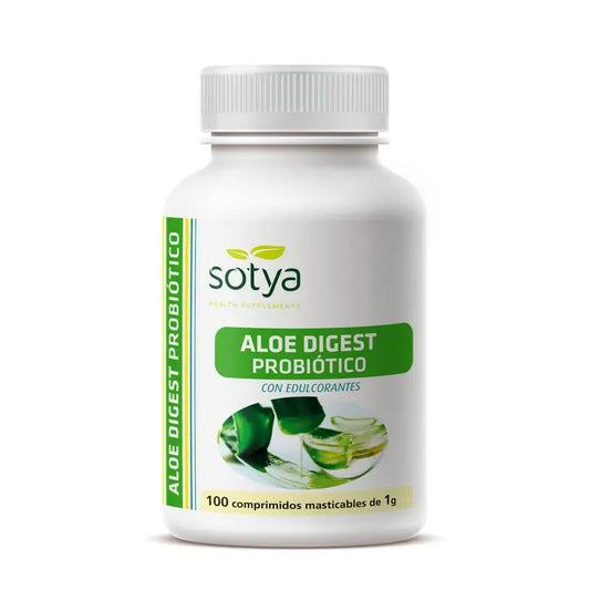 Sotya Aloe Digest Probiotic Chewable, 100 Tablets Of 1 Gr